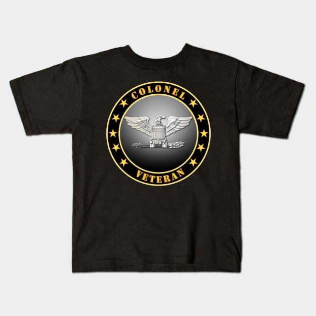 Army - Colonel Veteran Kids T-Shirt by twix123844